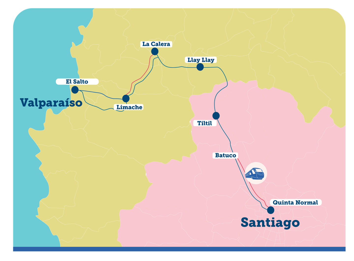 Trains for Chile We begin the train project that will connect