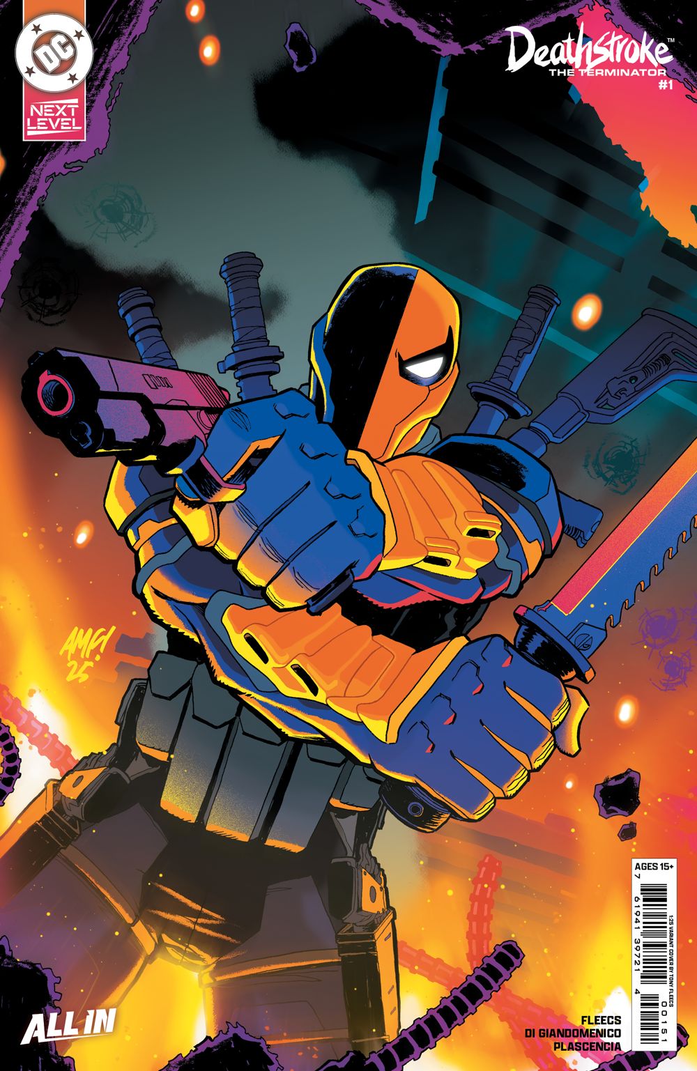 Deathstroke The Terminator #1 (Cover G Tony Fleecs Card Stock Variant)