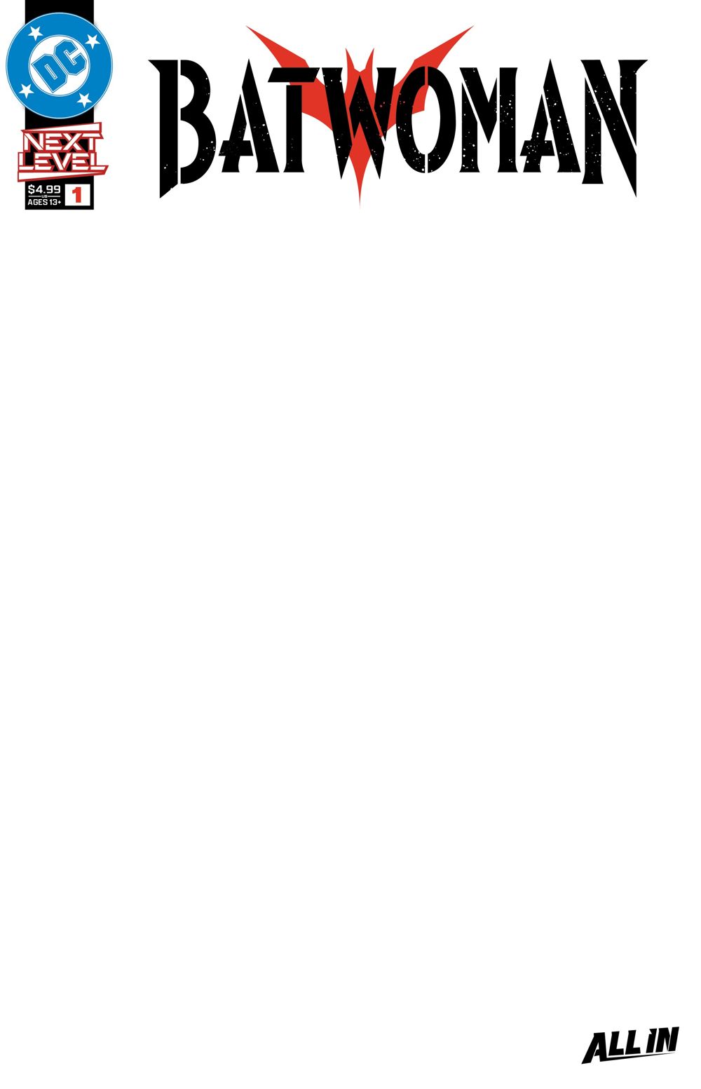 Batwoman #1 (Cover F Blank Card Stock Variant)