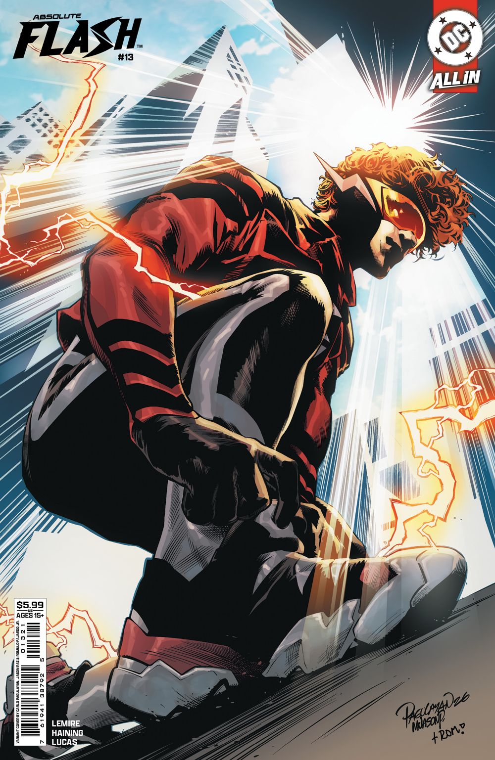 Absolute Flash #13 (Cover B Carlo Pagulayan Card Stock Variant)