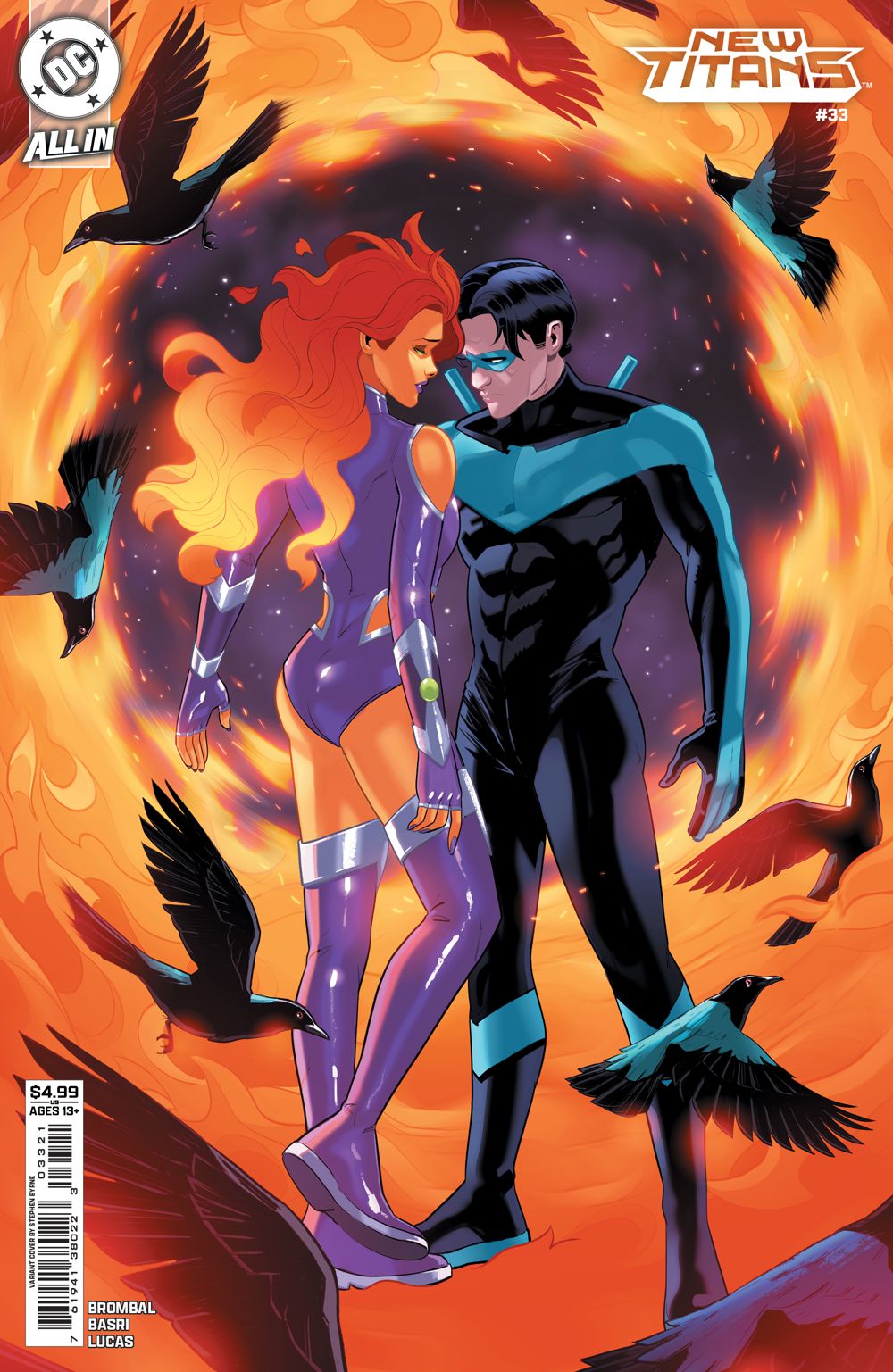 New Titans #33 (Cover B Stephen Byrne Card Stock Variant)