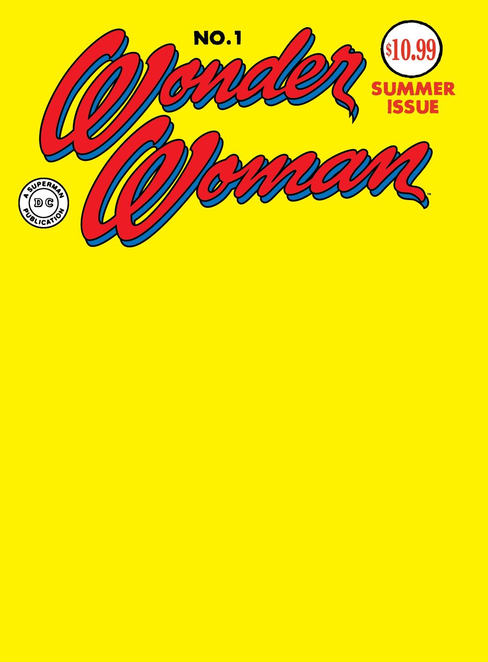 Wonder Woman #1 (Facsimile Edition)(Cover B Blank Card Stock Variant)(2026 Edition)