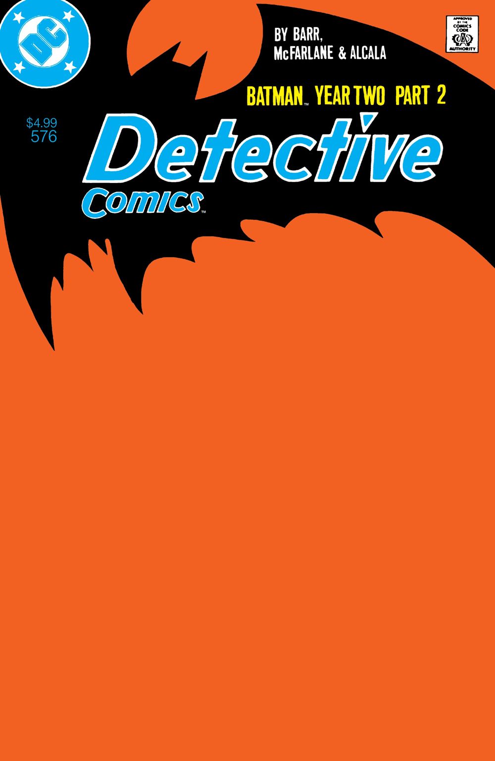 Detective Comics #576 (Facsimile Edition)(Cover B Blank Card Stock Variant)(Year Two Part 2 Of 4)
