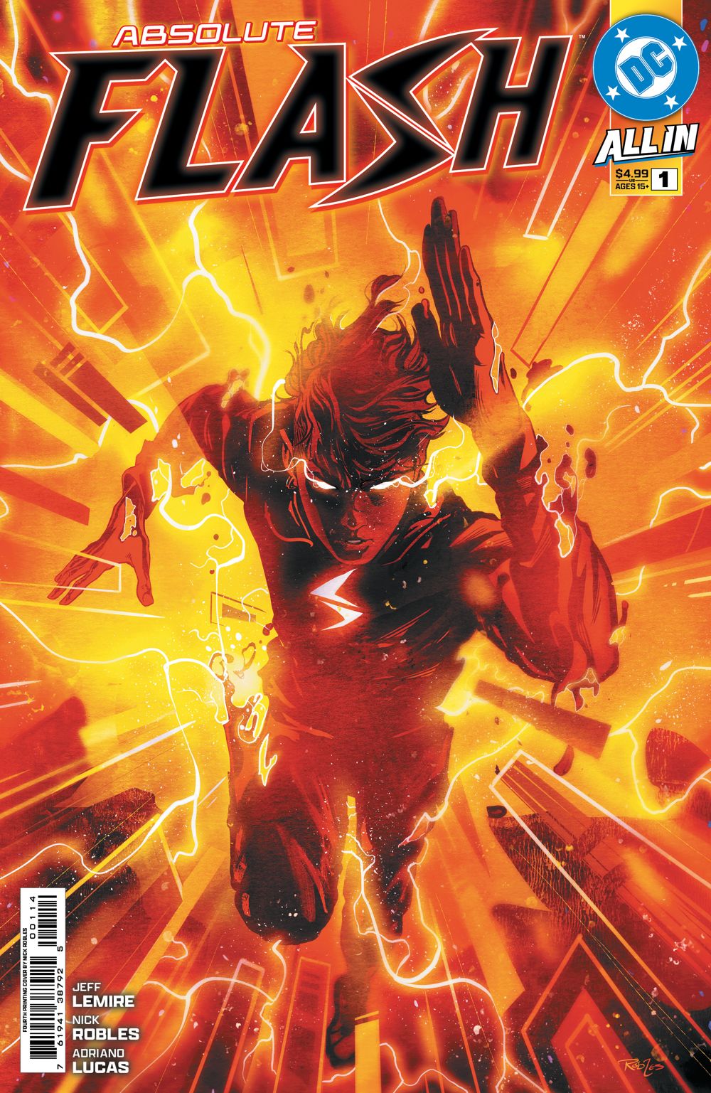 Absolute Flash #1 (4th Printing Cover A Nick Robles)