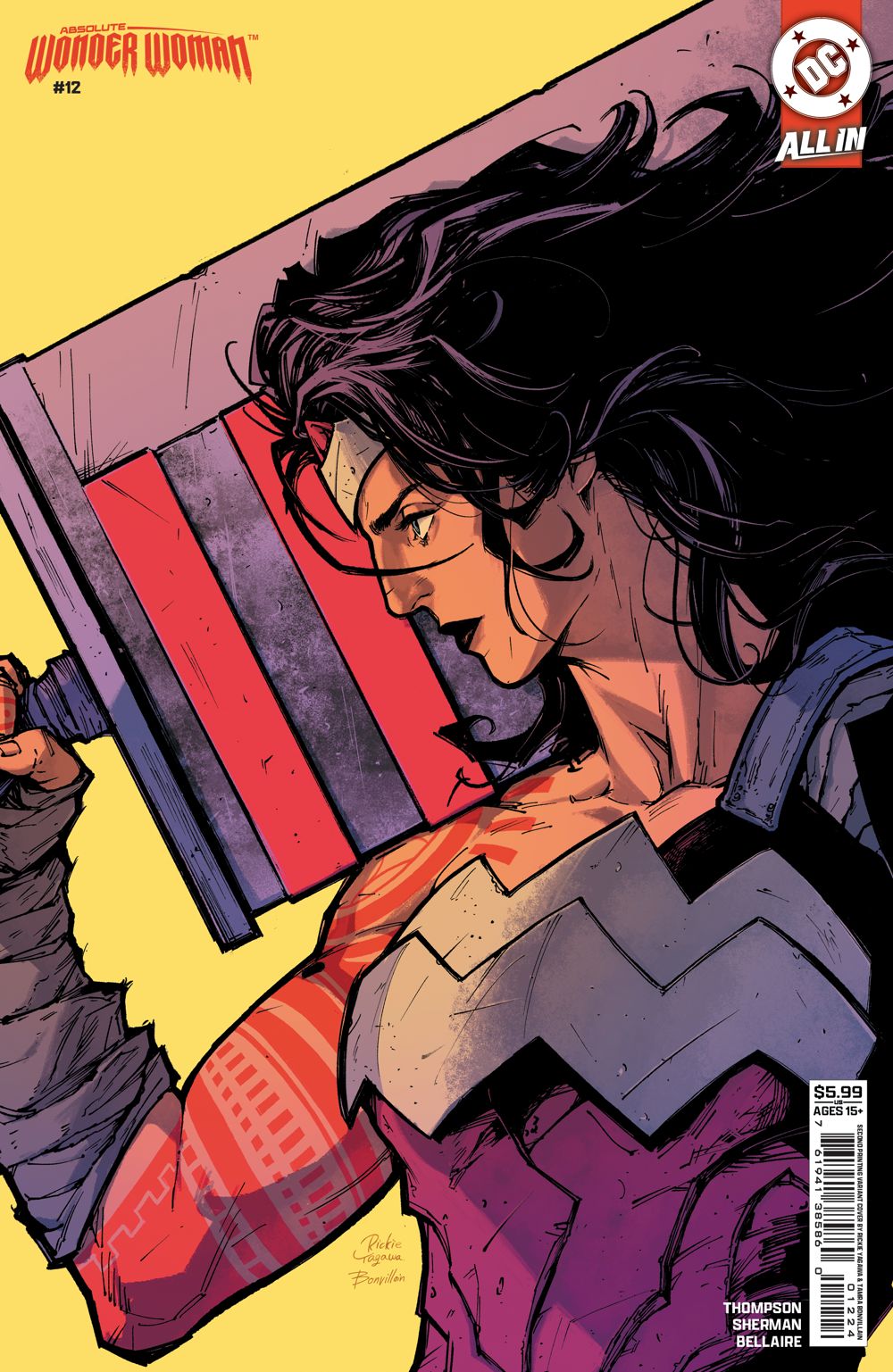 Absolute Wonder Woman #12 (2nd Printing Cover B Rickie Yagawa Card Stock Variant)