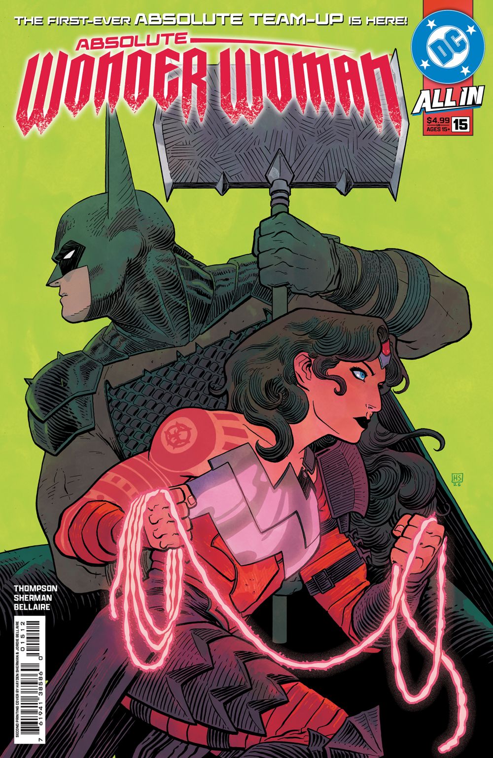 Absolute Wonder Woman #15 (2nd Printing Cover A Hayden Sherman)