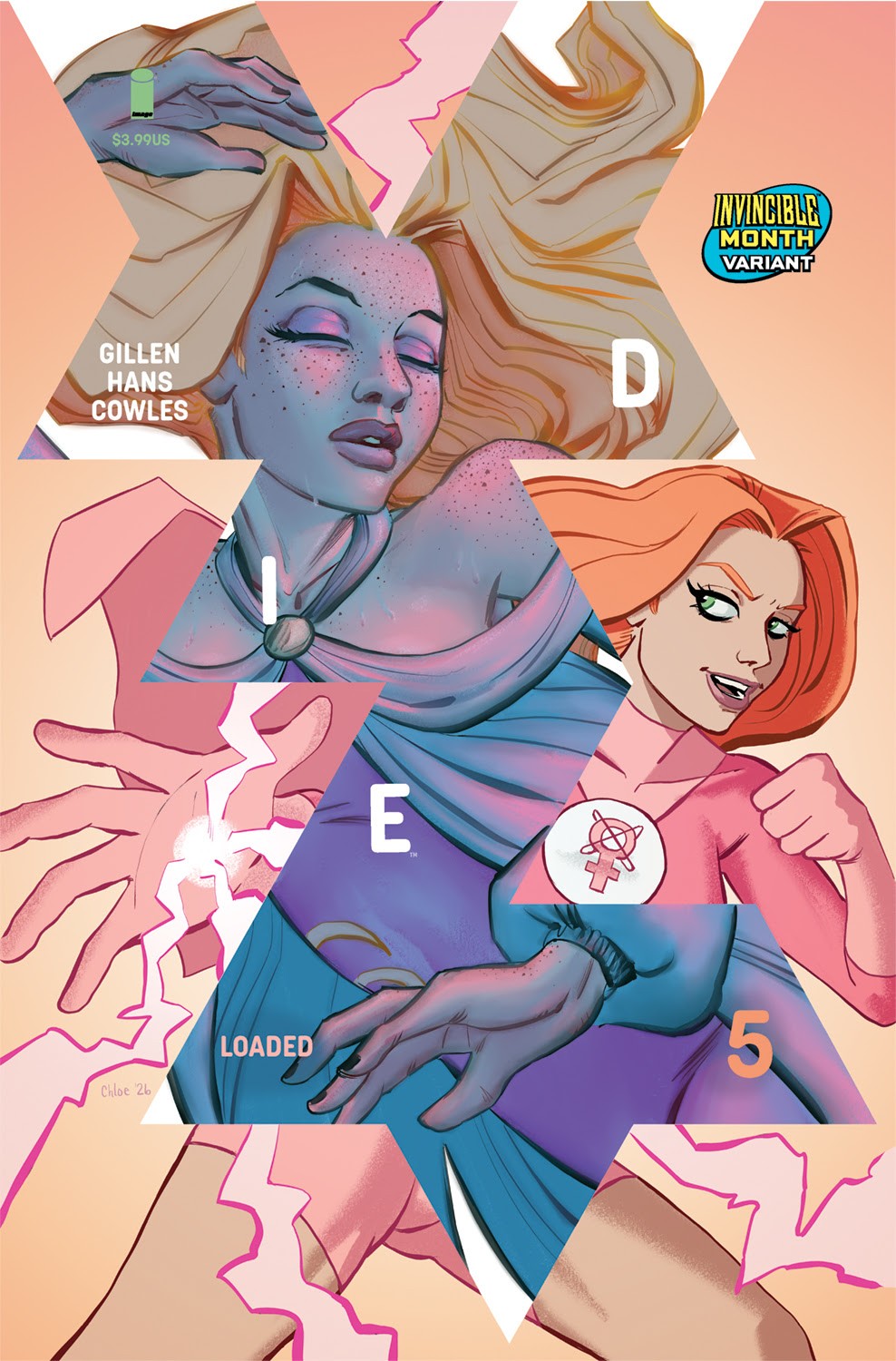 Die Loaded #5 (Cover C Chloe Brailsford Invincible Team-Up Variant)