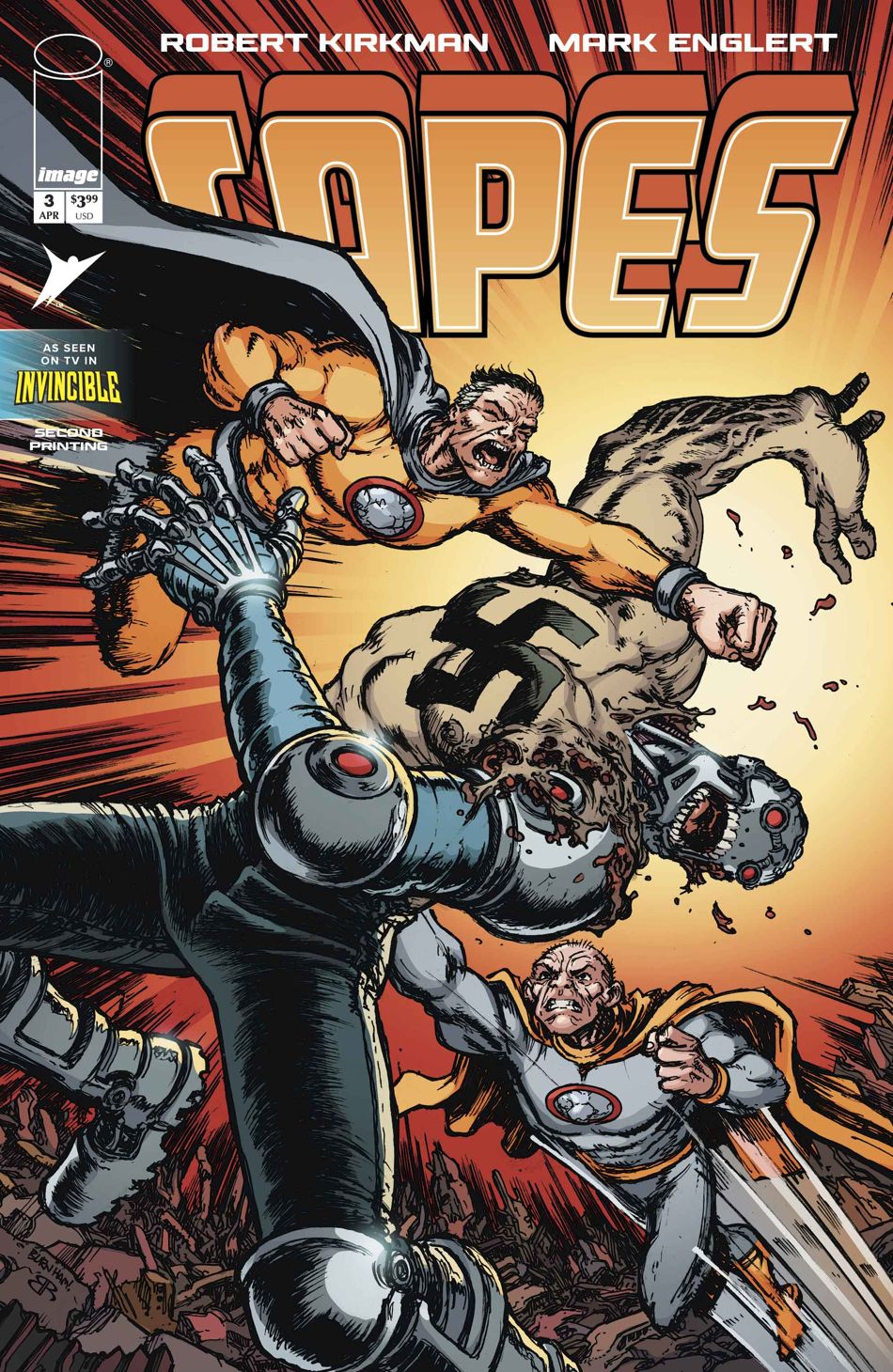 Capes #3 (2nd Printing Cover A Ryan Ottley & Dave McCaig)(Invincible Universe)