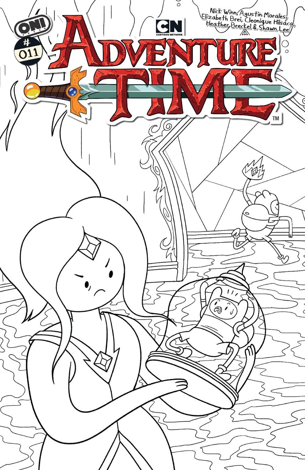 Adventure Time (2025) #11 (Cover E Nick Winn Black & White Variant)