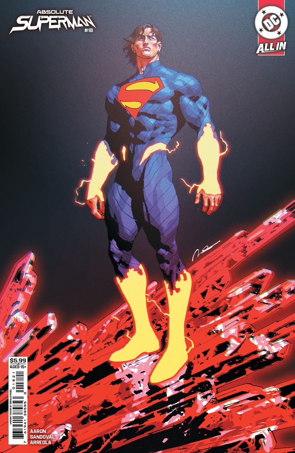 Absolute Superman #18 (Cover B Gerald Parel Card Stock Variant)