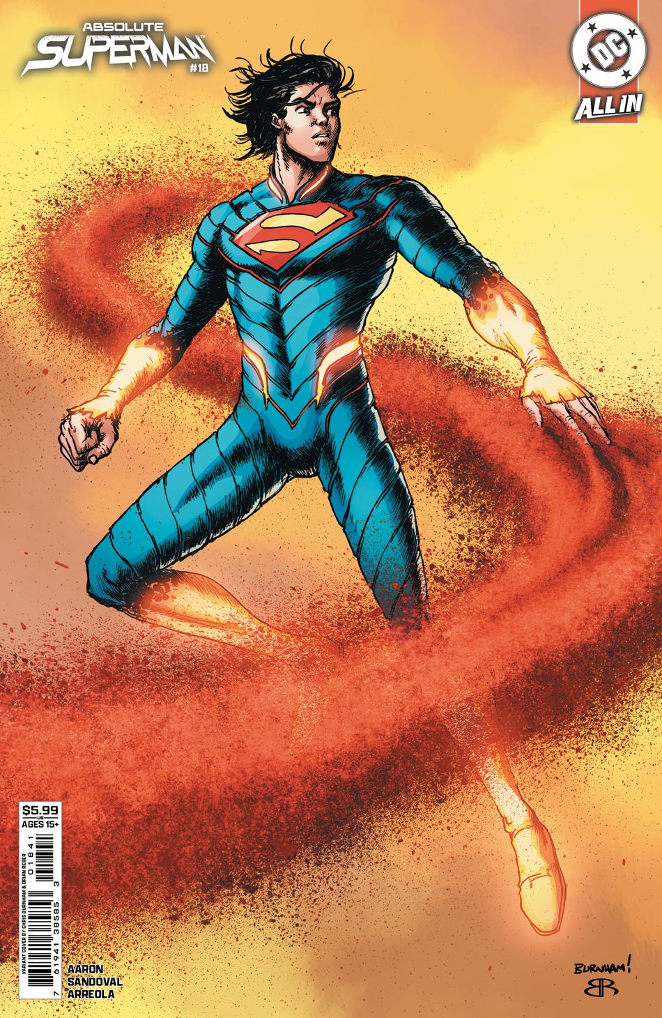 Absolute Superman #18 (Cover D Chris Burnham Card Stock Variant)
