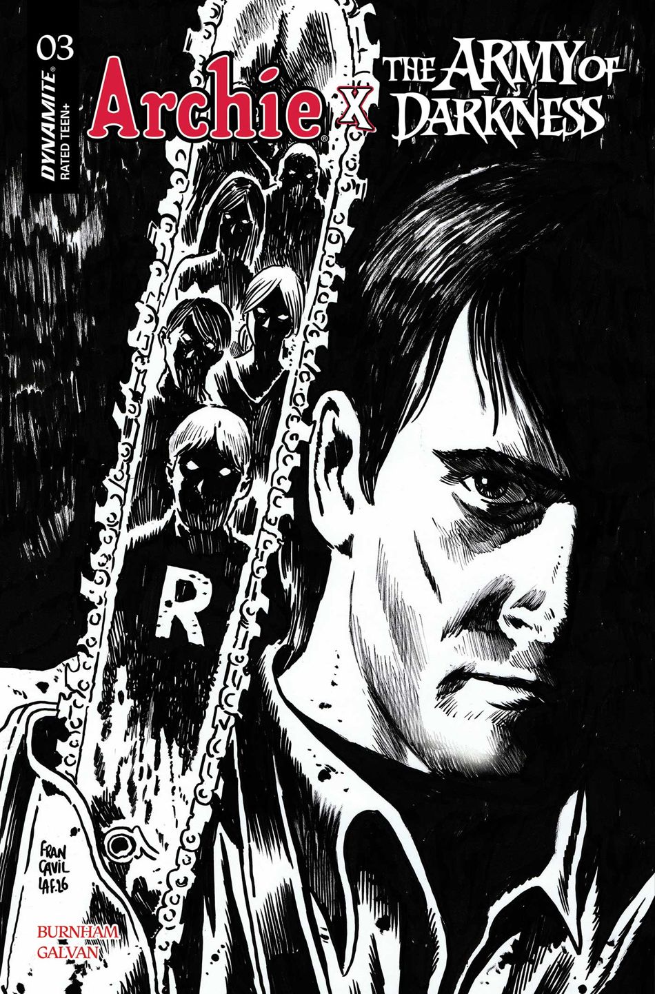 Archie x Army Of Darkness #3 (Cover M Francesco Francavilla Line Art Variant)(find on eBay)