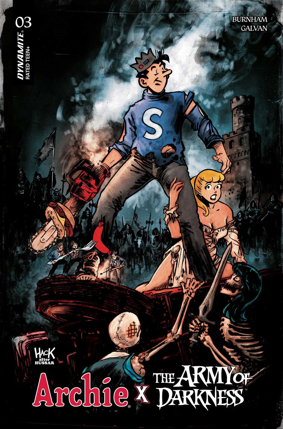 Archie x Army Of Darkness #3 (Cover N Robert Hack Jughead Variant)(find on eBay)