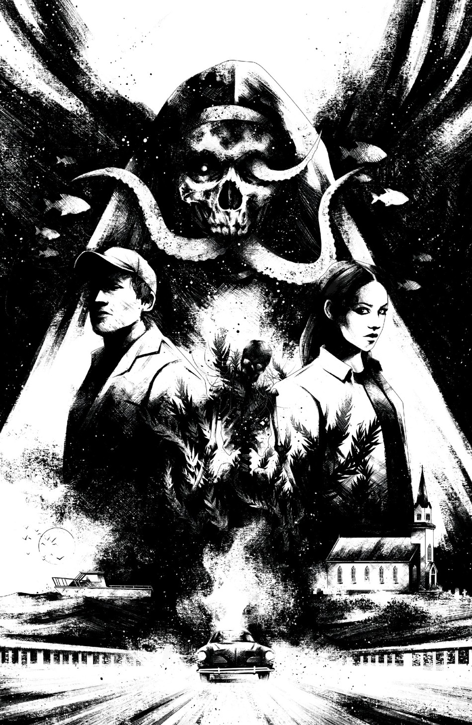 Estuary A Ghost Story #1 (Of 4)(Cover E Maan House Black & White Variant)