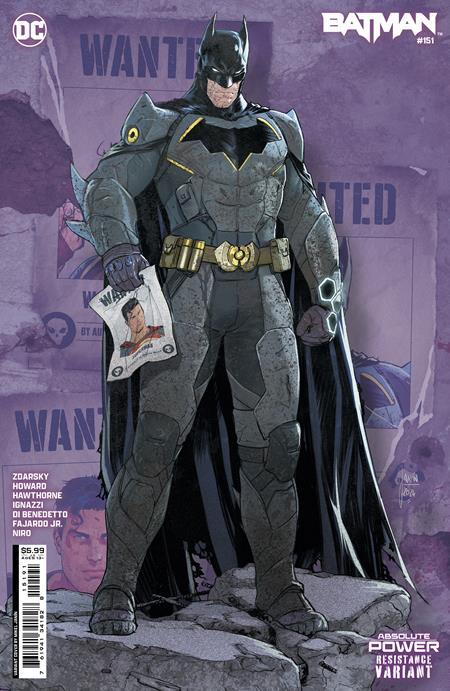 Batman #151 (Cover F Mikel Janin Resistance Card Stock Variant)(Absolute Power)