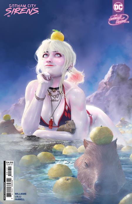 Gotham City Sirens #1 (Of 4)(Cover F Rahzzah Swimsuit Card Stock Variant)