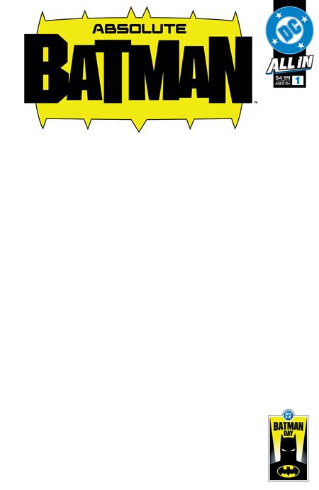 Absolute Batman #1 (Batman Day 2025 Edition Cover C Blank Variant)