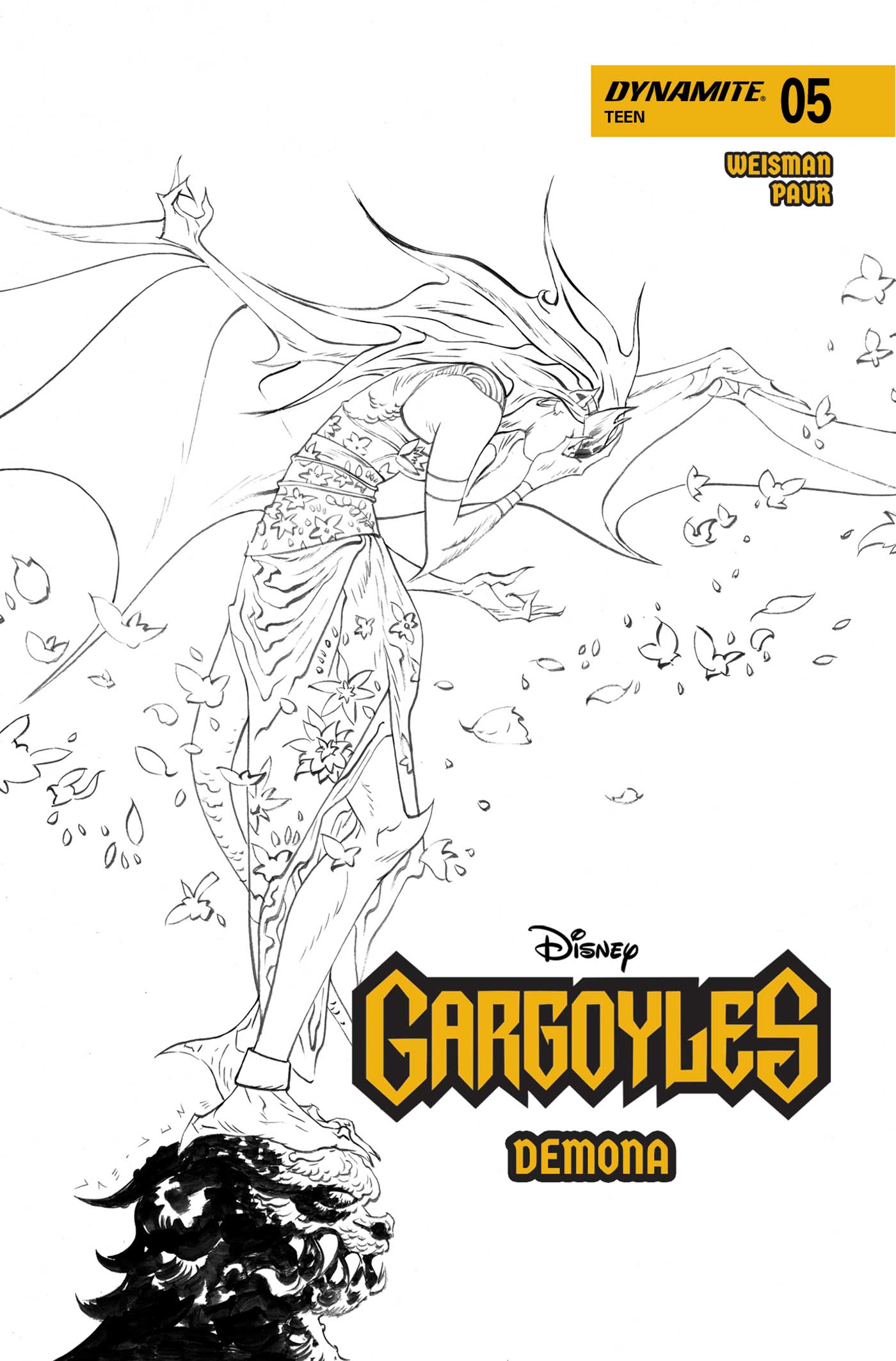 Gargoyles Demona #5 (Cover G Jae Lee Line Art Variant)