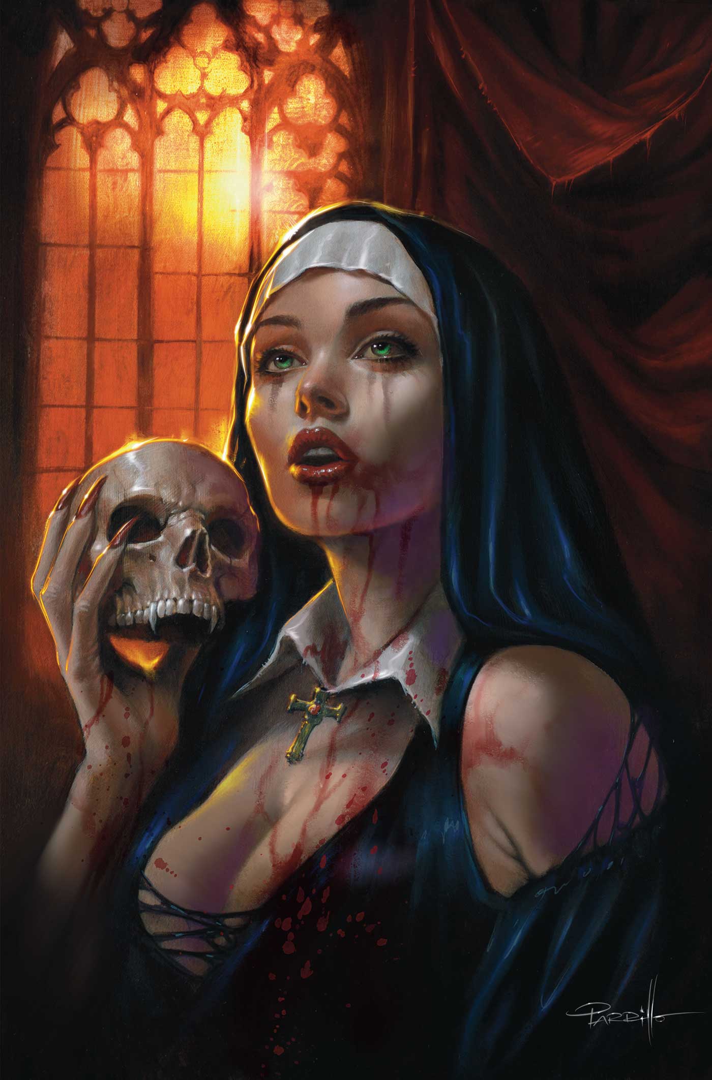 Vampirella Volume 7 #8 (Cover M Lucio Parrillo Full Art Variant)