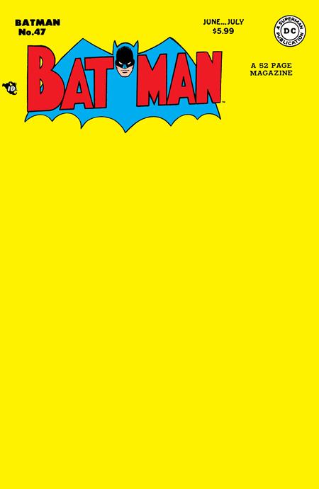 Batman #47 (Facsimile Edition)(Cover C Blank Card Stock Variant)