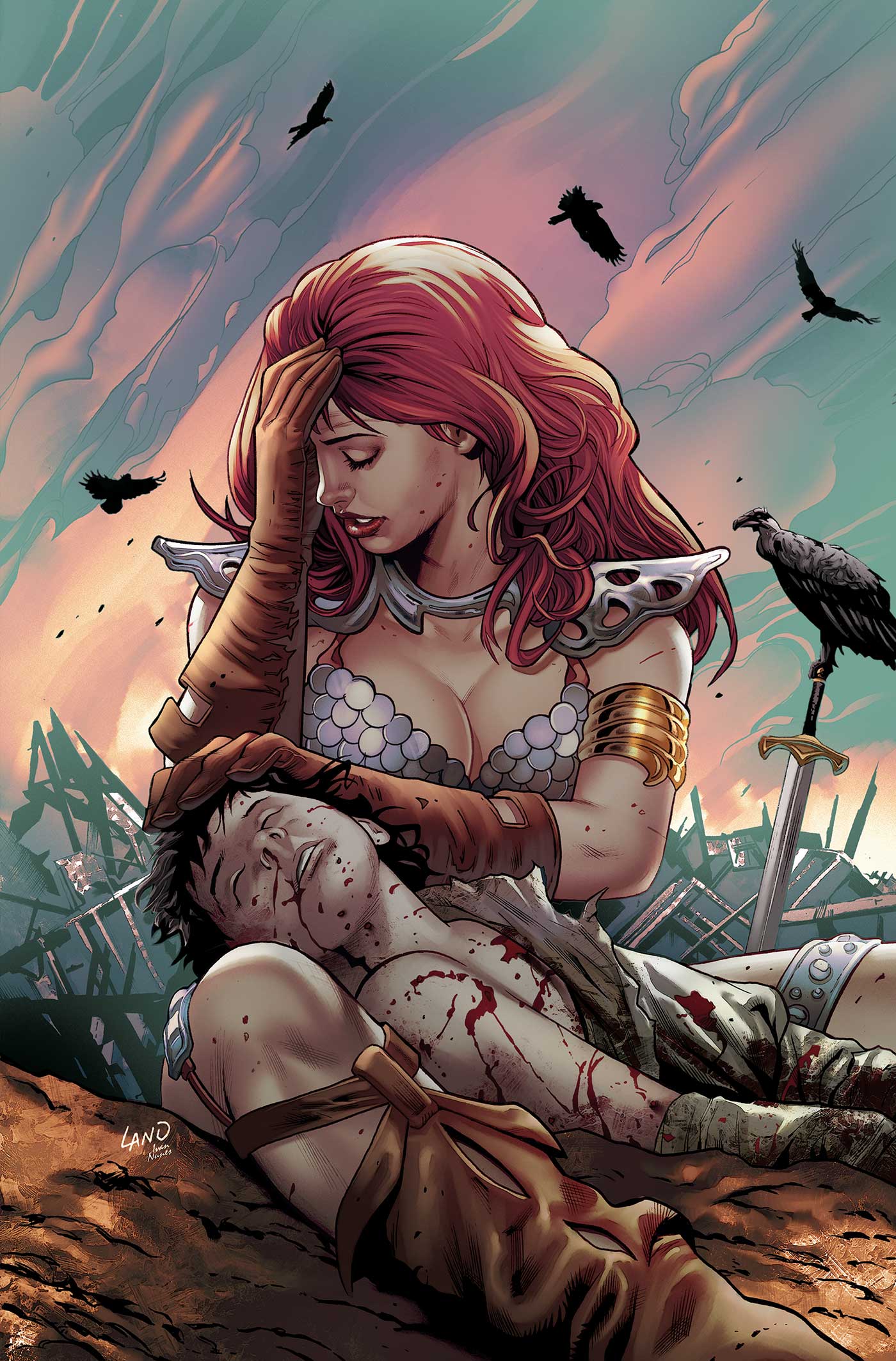 Sonja Reborn #4 (Cover G Greg Land Full Art Variant)
