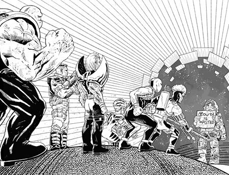 Assorted Crisis Events #6 (Cover D Eric Zawadzki Youngblood Team Up Black & White Full Art Variant)