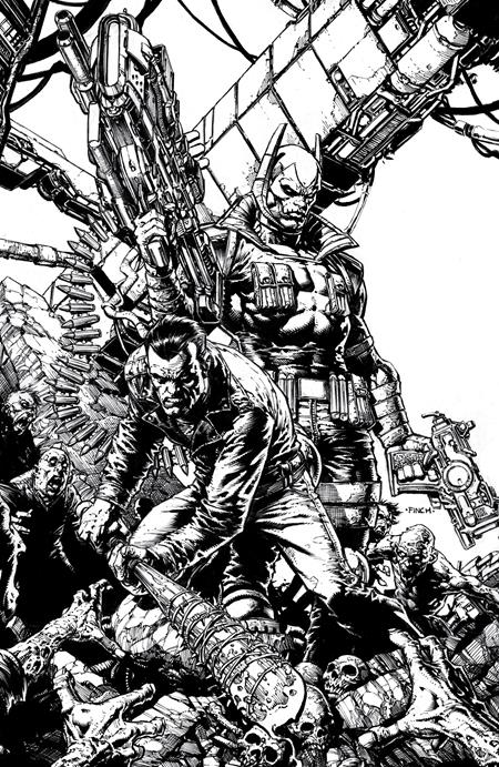 Walking Dead Deluxe #124 (Cover E David Finch Youngblood Team-Up Black & White Full Art Variant)