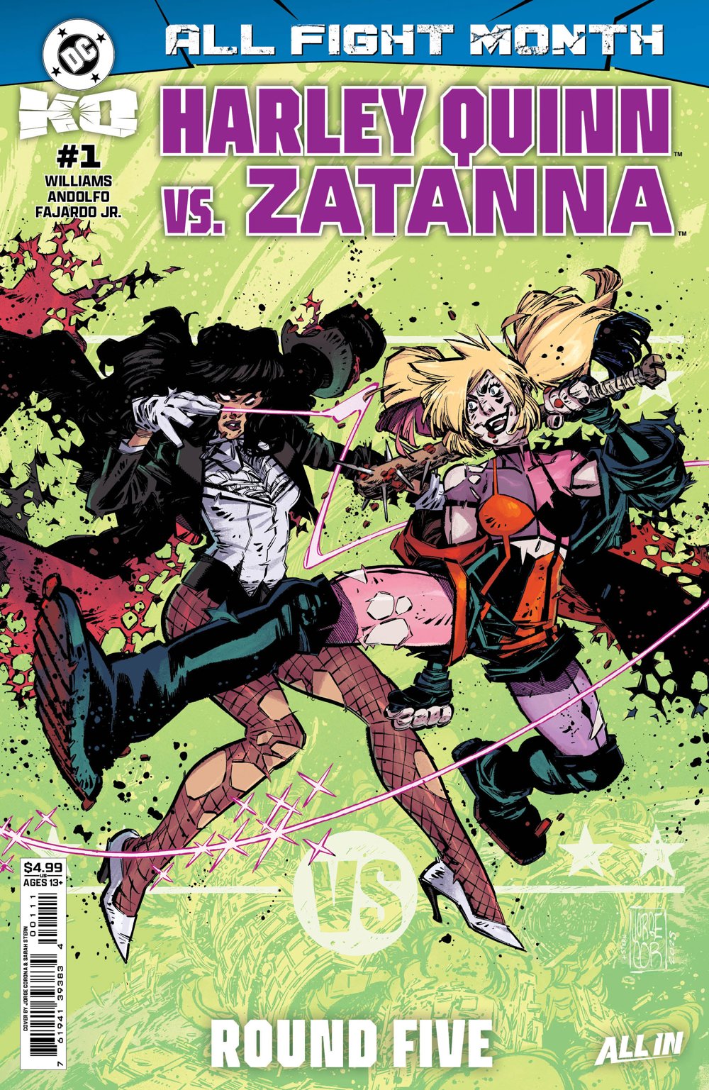 DC K.O. Harley Quinn Vs. Zatanna #1 (One Shot)(Cover A Jorge Corona)