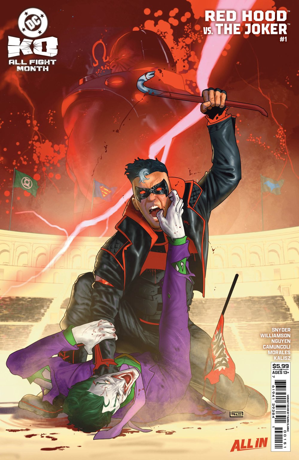 DC K.O. Red Hood Vs. Joker #1 (One Shot)(Cover E Taurin Clarke Card Stock Variant)