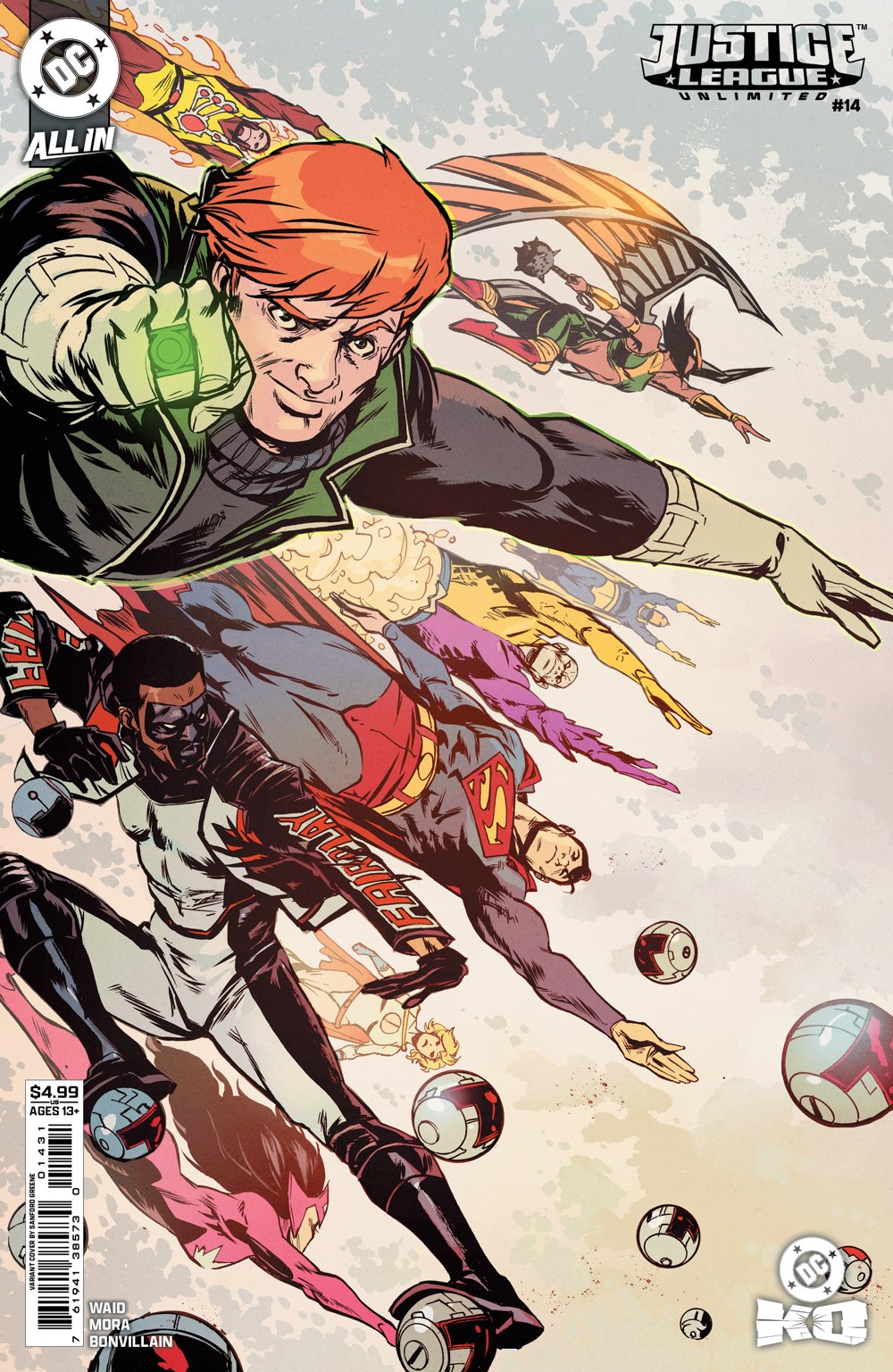 Justice League Unlimited #14 (Cover B Sanford Greene Card Stock Variant)(DC K.O.)