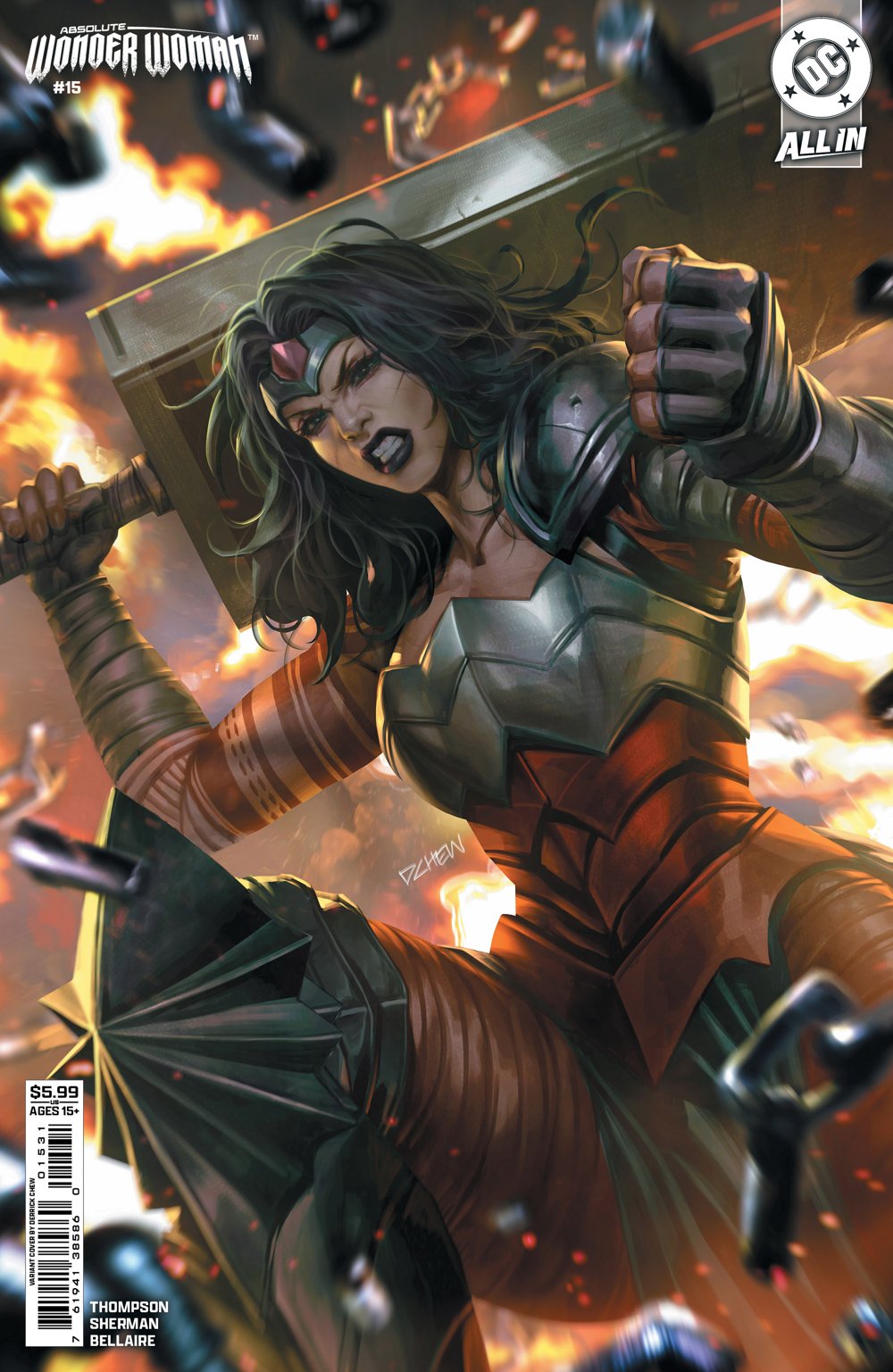 Absolute Wonder Woman #15 (Cover B Derrick Chew Card Stock Variant)