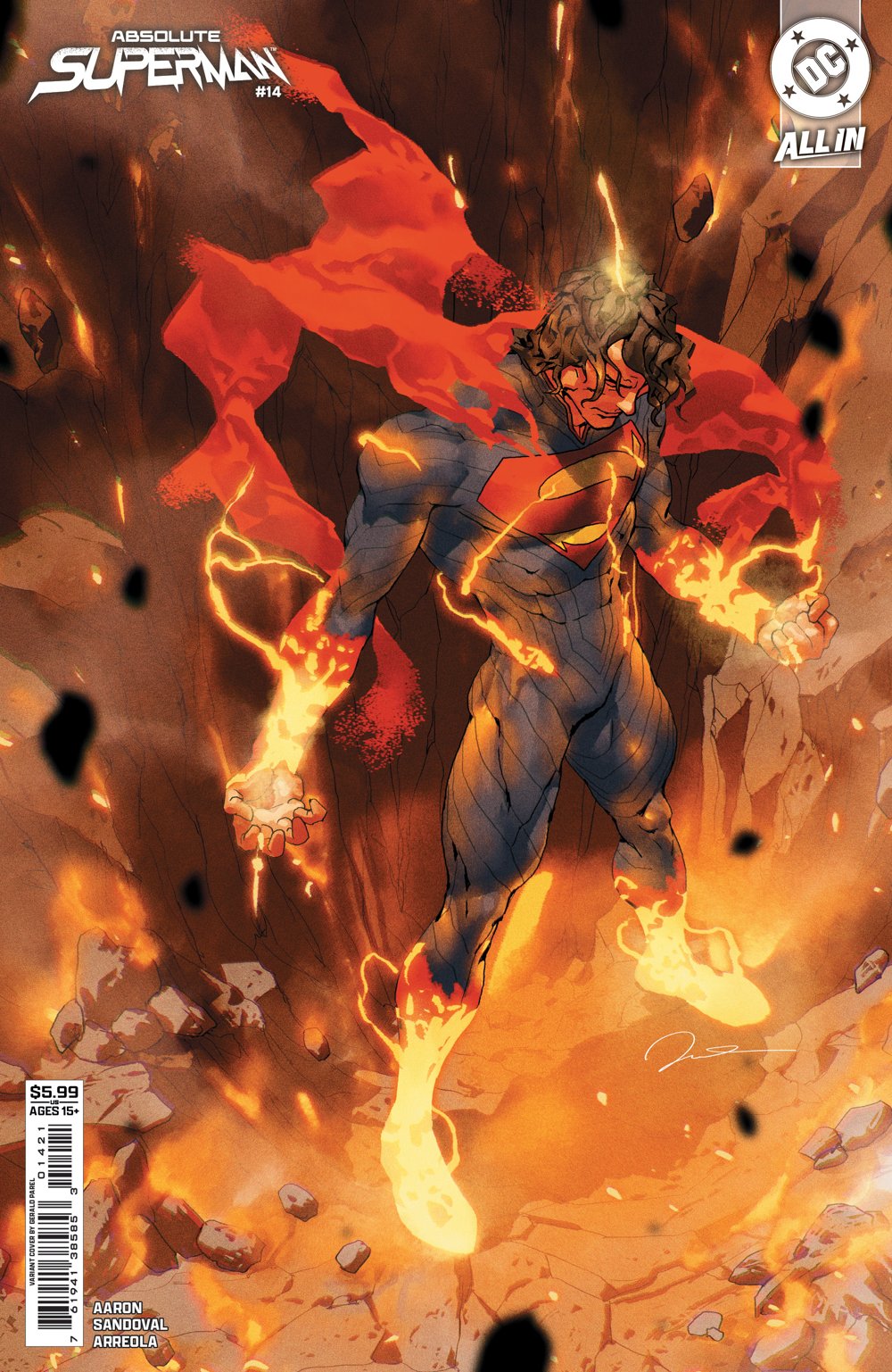 Absolute Superman #14 (Cover B Gerald Parel Card Stock Variant)