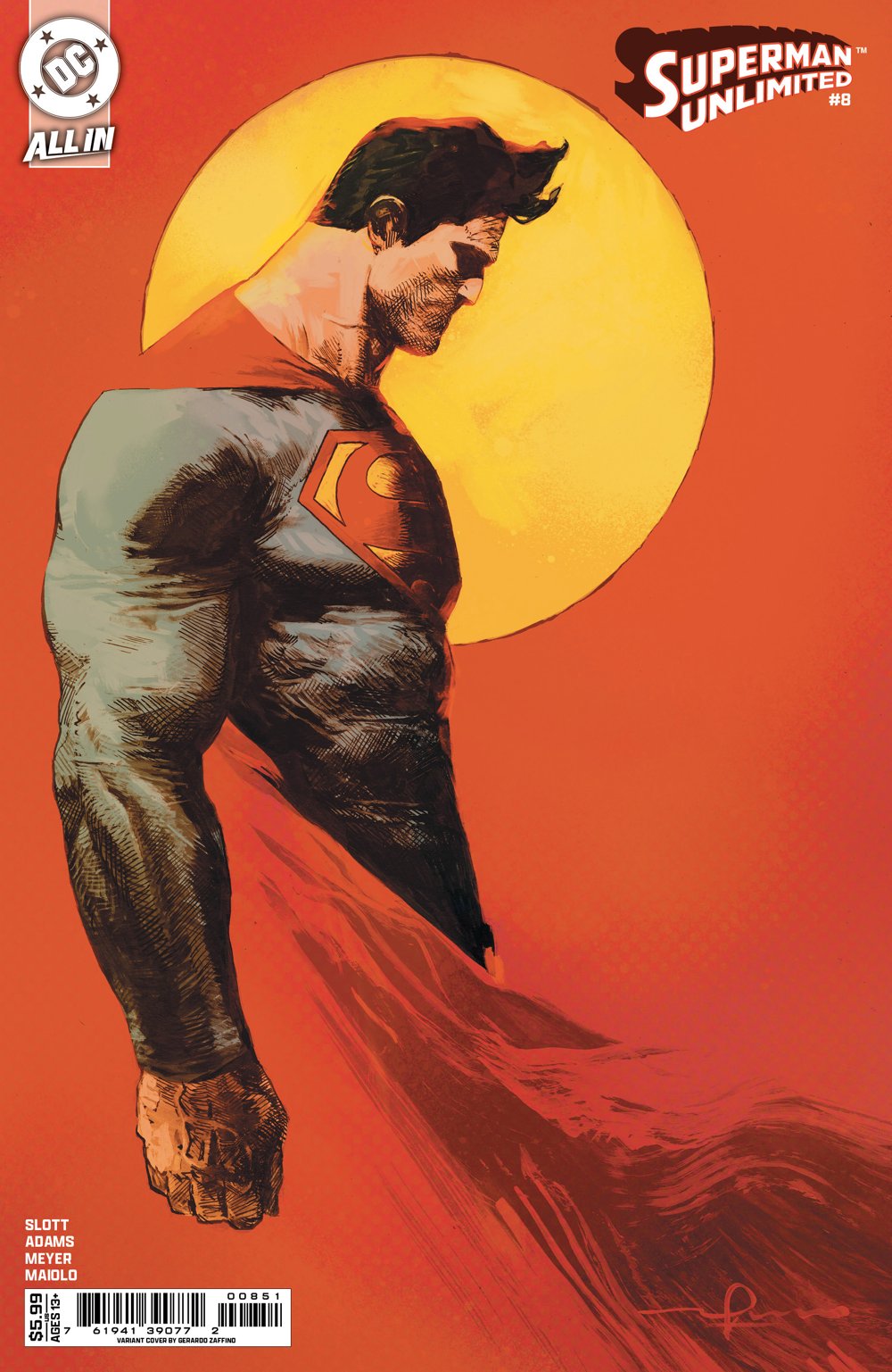 Superman Unlimited #8 (Cover E Gerardo Zaffino Card Stock Variant)