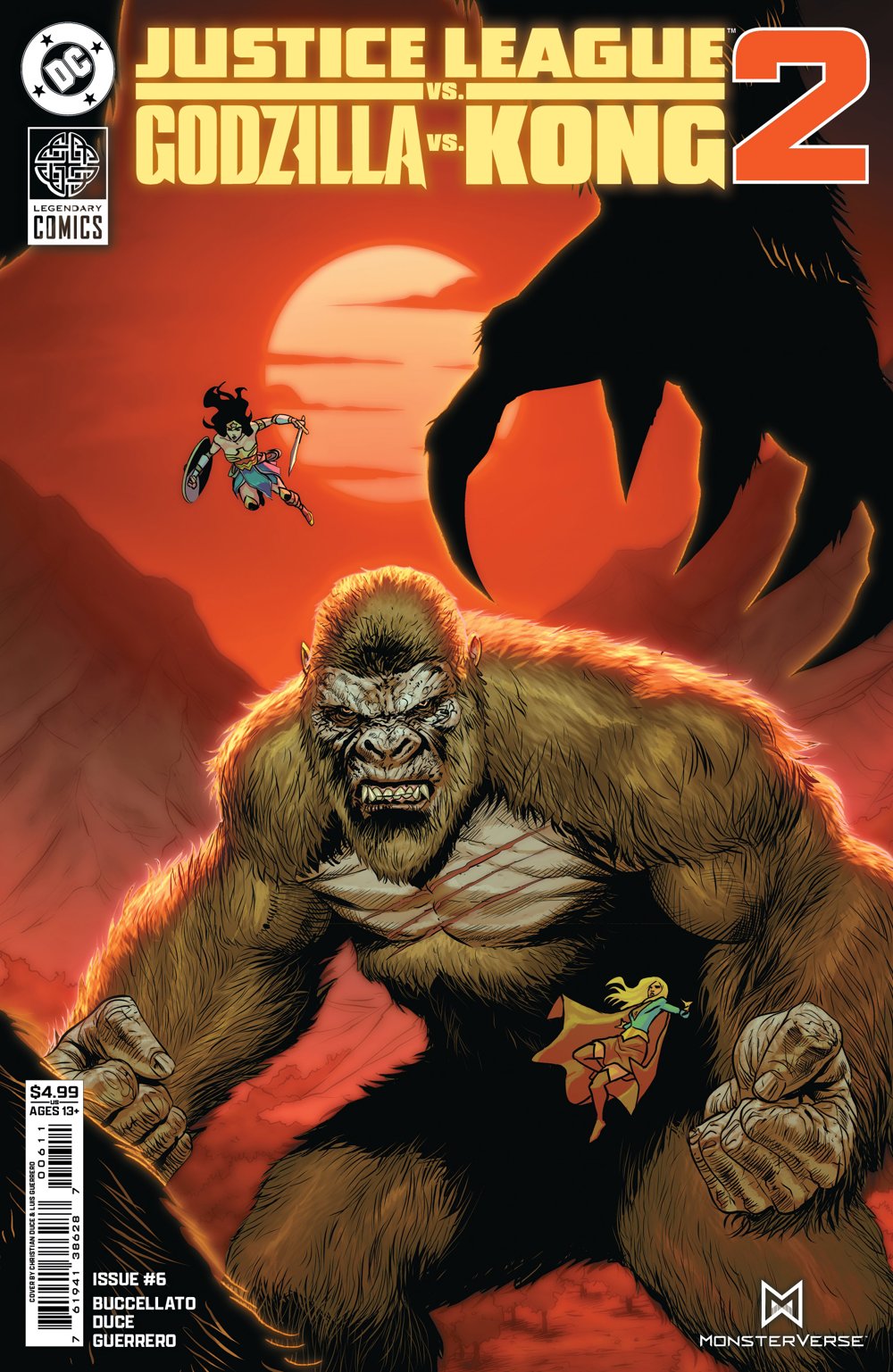 Justice League Vs. Godzilla Vs. Kong 2 #6 (Of 7)(Cover A Christian Duce)