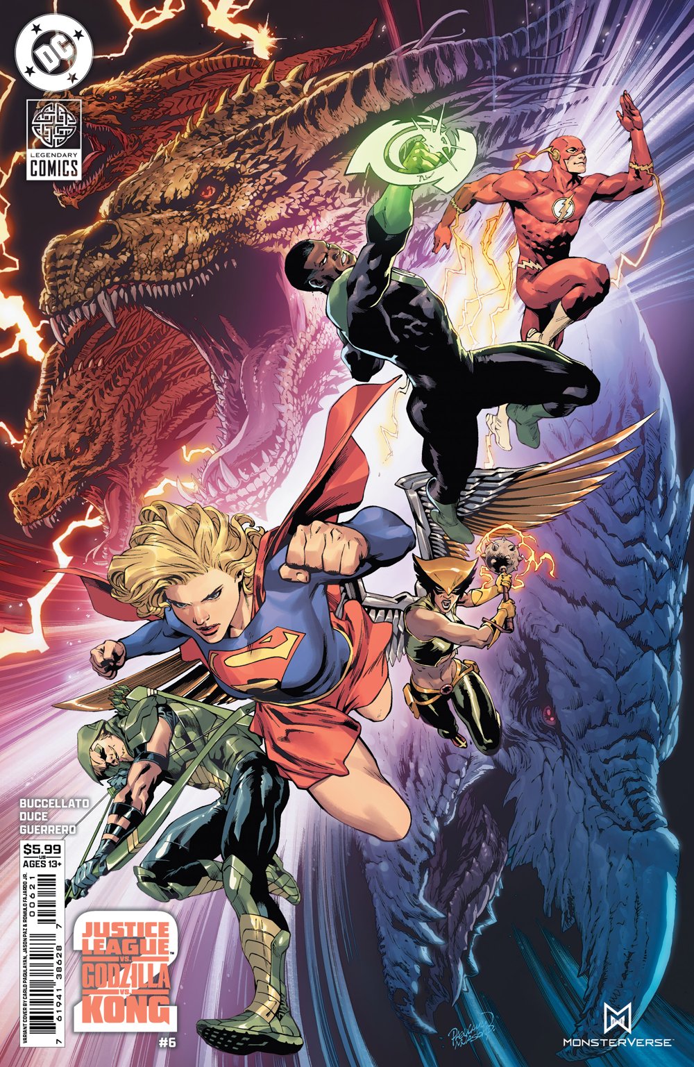 Justice League Vs. Godzilla Vs. Kong 2 #6 (Of 7)(Cover B Carlo Pagulayan Card Stock Variant)
