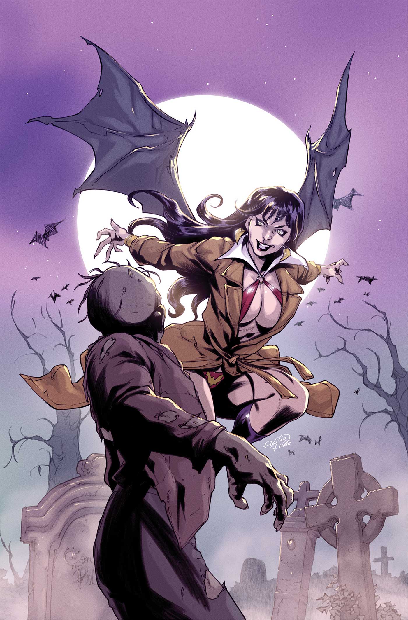 DIE!Namite Blood Red #3 (Cover F Emilio Pilliu Full Art Variant)