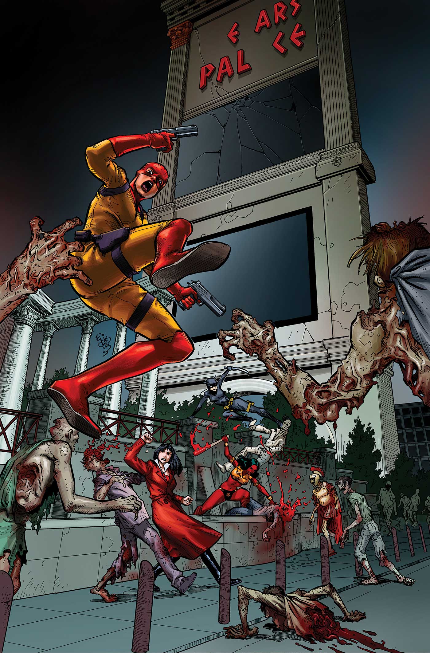 DIE!Namite Blood Red #3 (Cover H E.J. Su Full Art Variant)