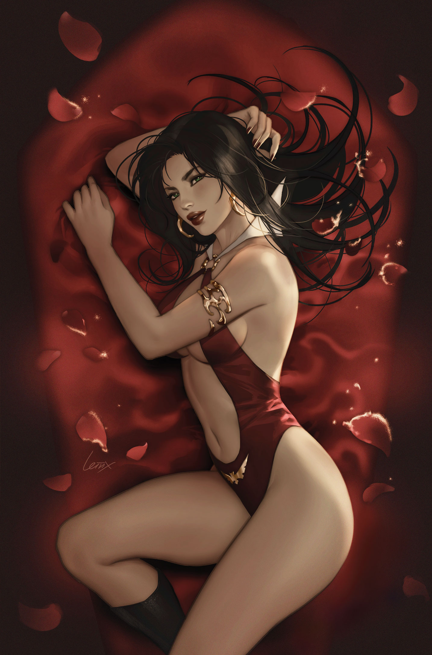 Vampirella Armageddon #6 (Cover H Lesley Leirix Li Full Art Variant)