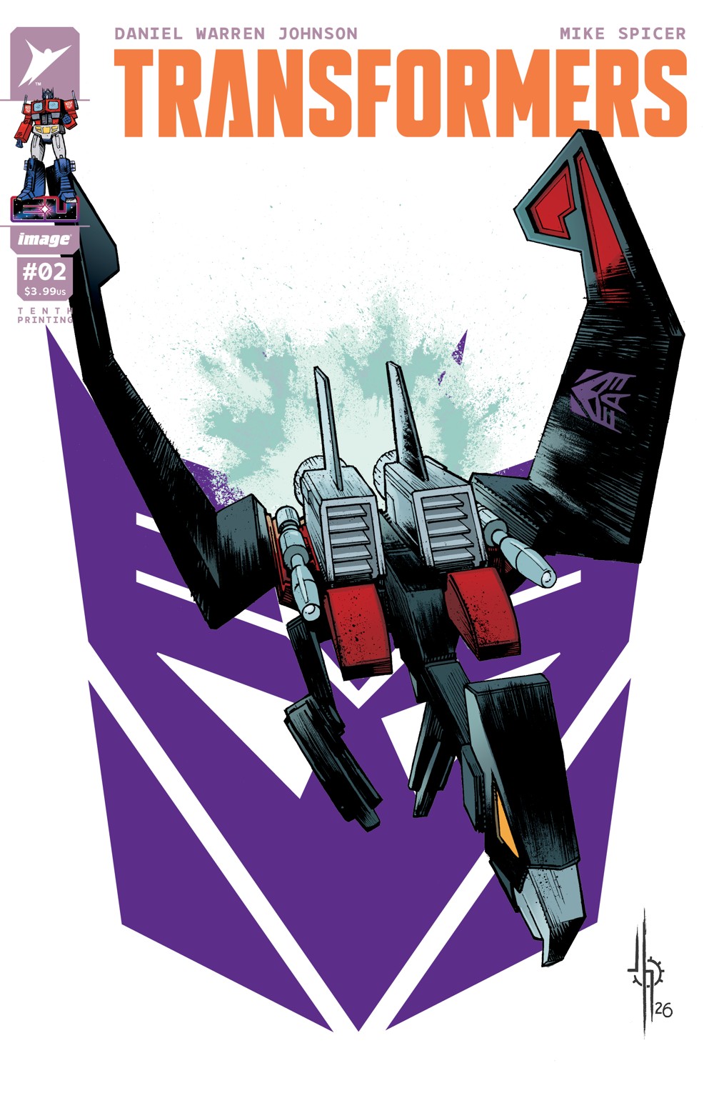 Transformers #2 (10th Printing Cover D Jason Howard)