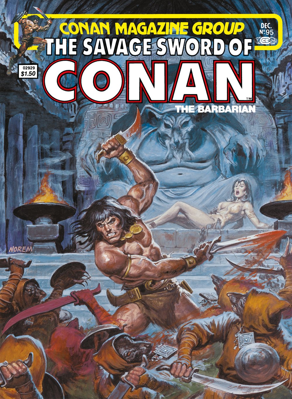 Savage Sword Of Conan The Original Comics Omnibus Volume 7 HC (Cover A Earl Norem Book Market Variant)