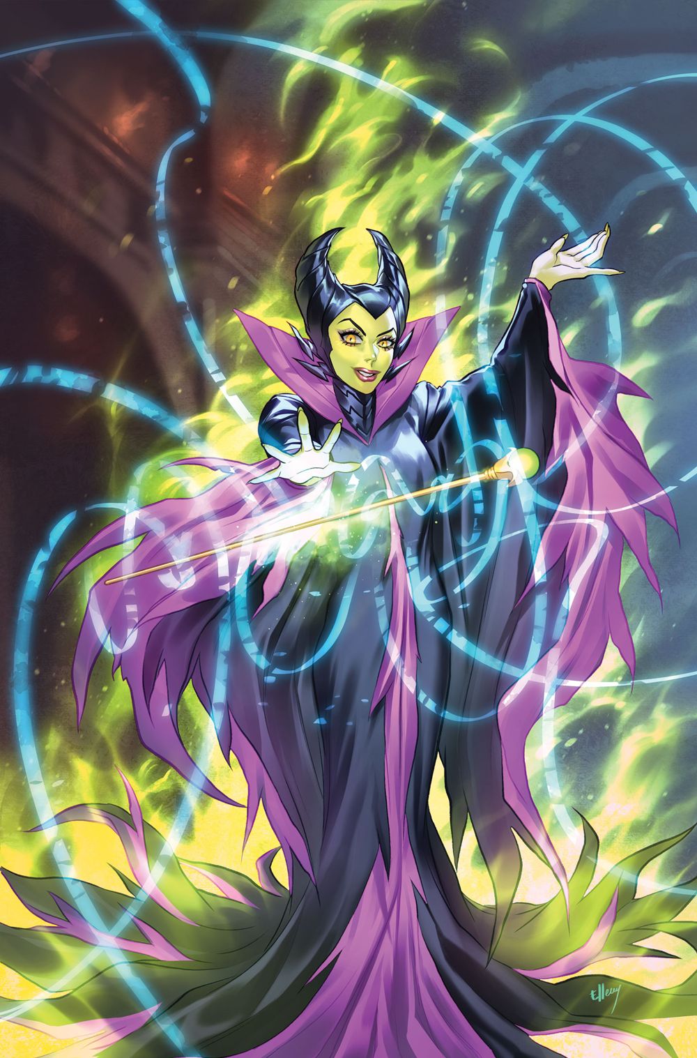 Disney Villains Maleficent #5 (Cover G Ellery Full Art Variant)