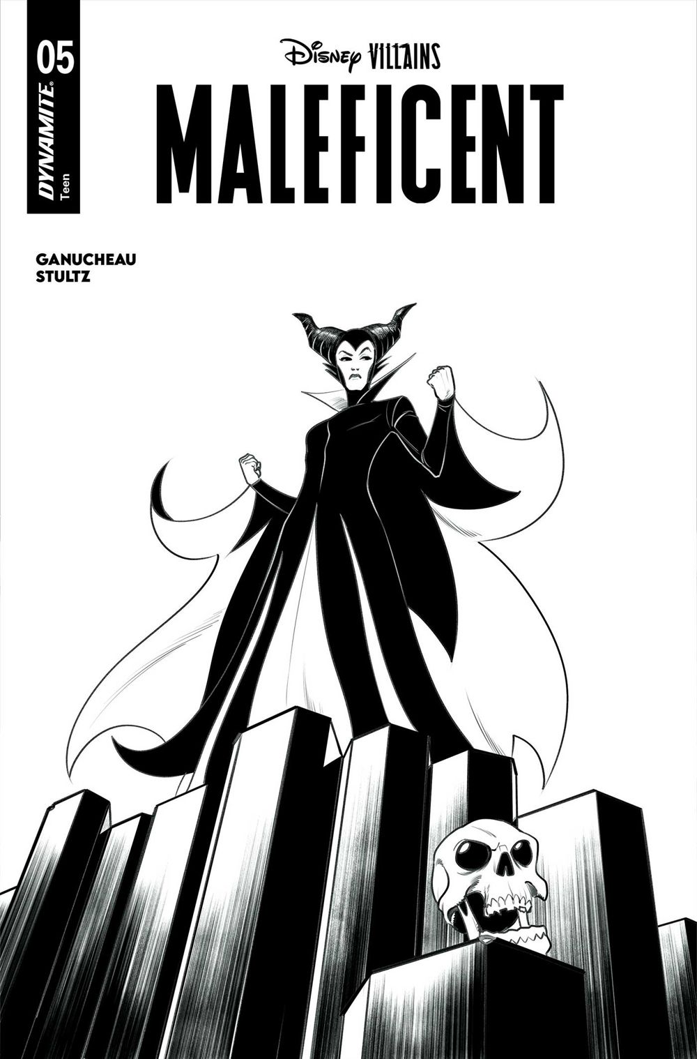 Disney Villains Maleficent #5 (Cover I Robert Quinn Line Art Variant)