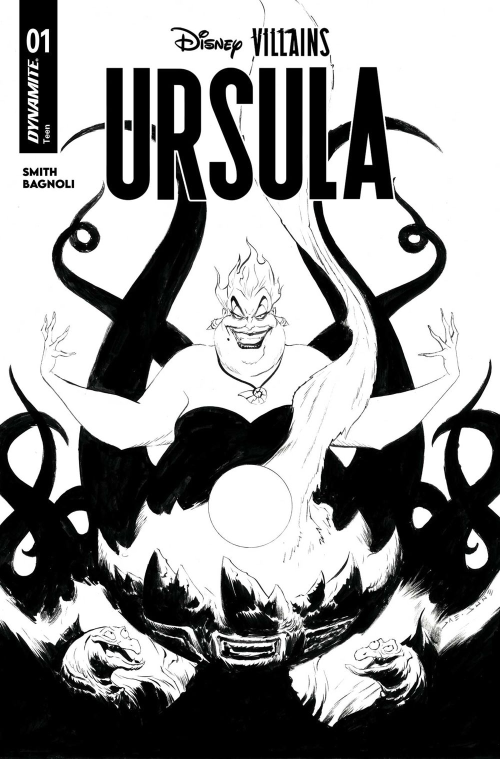 Disney Villains Ursula #1 (Cover O Jae Lee Line Art Variant)