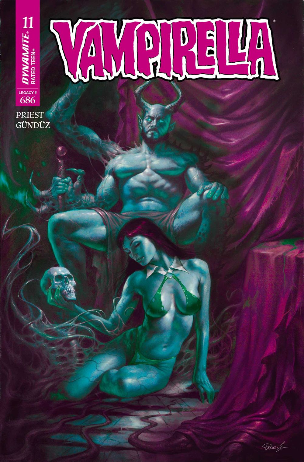 Vampirella Volume 7 #11 (Cover M Lucio Parrillo Ultraviolet Variant)