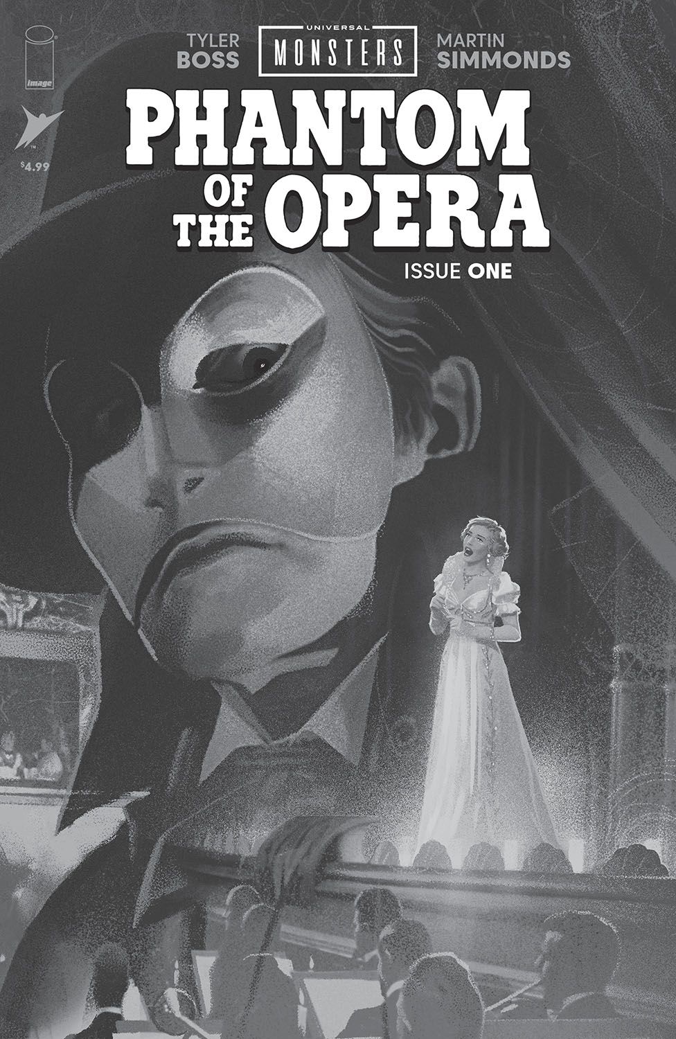 Universal Monsters The Phantom Of The Opera #1 (Of 4)(Cover D Joshua Middleton Black & White Classic Horror Variant)