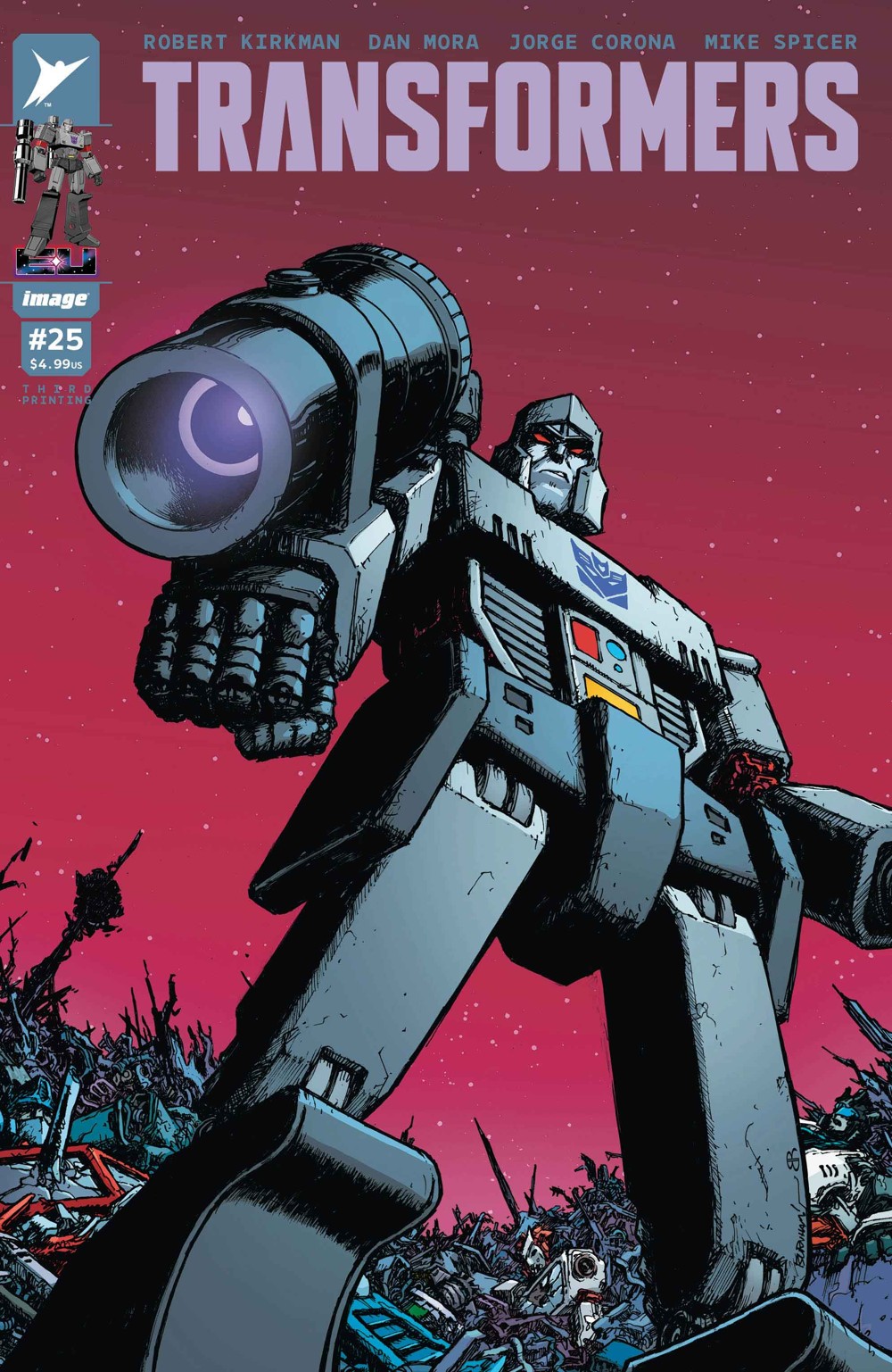 Transformers #25 (3rd Printing Cover A Chris Burnham & Brian Reber)
