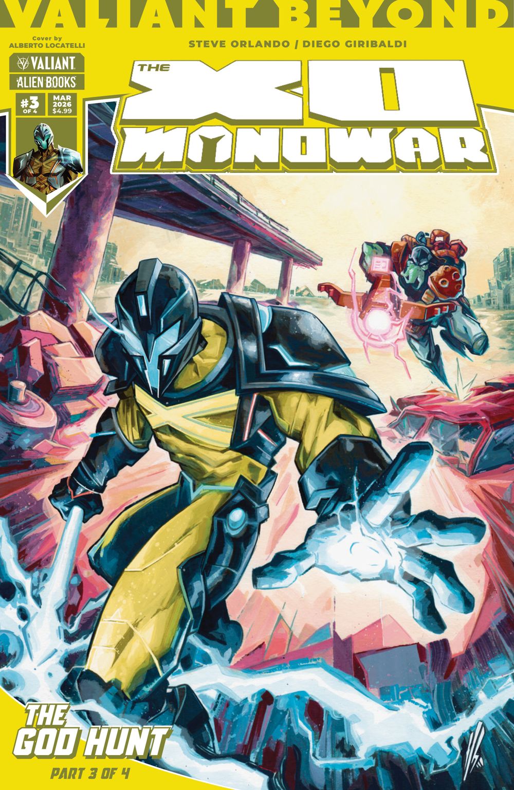 Valiant Beyond The X-O Manowar #7 (The God Hunt #3)(Cover B Alberto Locatelli)