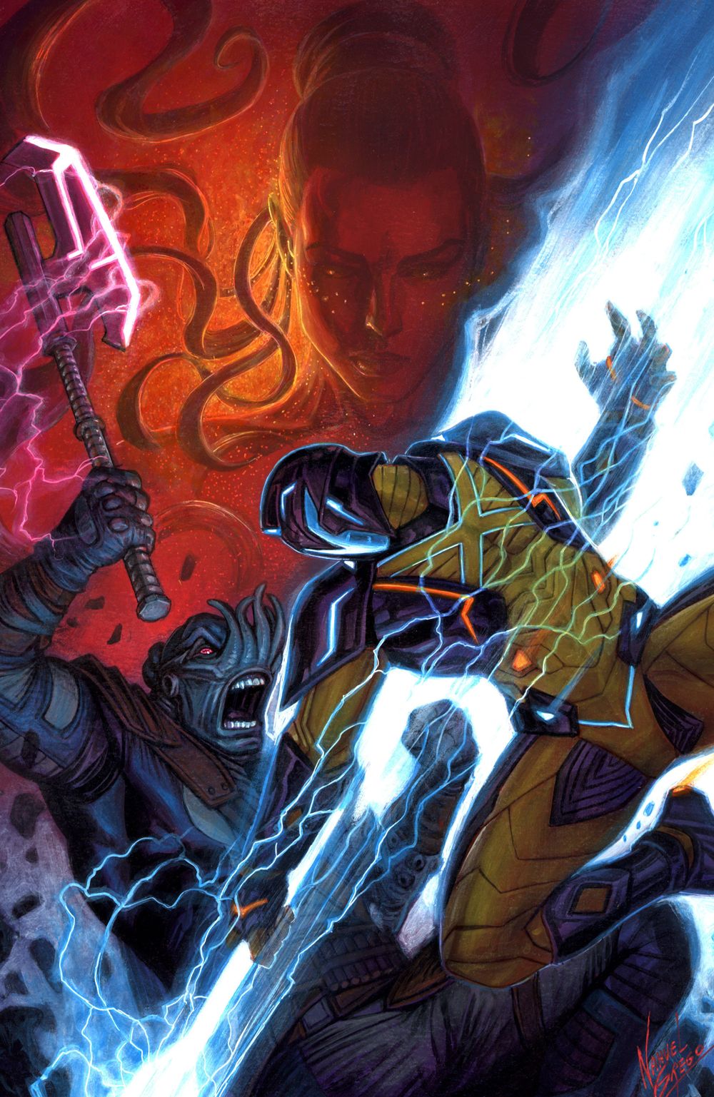 Valiant Beyond The X-O Manowar #7 (The God Hunt #3)(Cover C Nahuel Grego Full Art Variant)