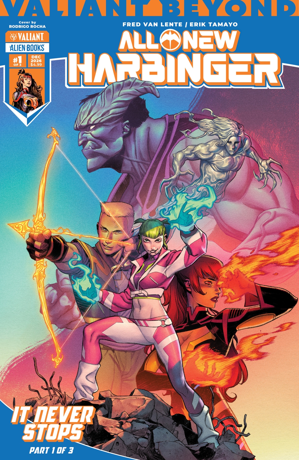 Valiant Beyond All-New Harbinger #4 (It Never Stops #1)(Cover A Rodrigo Rocha)