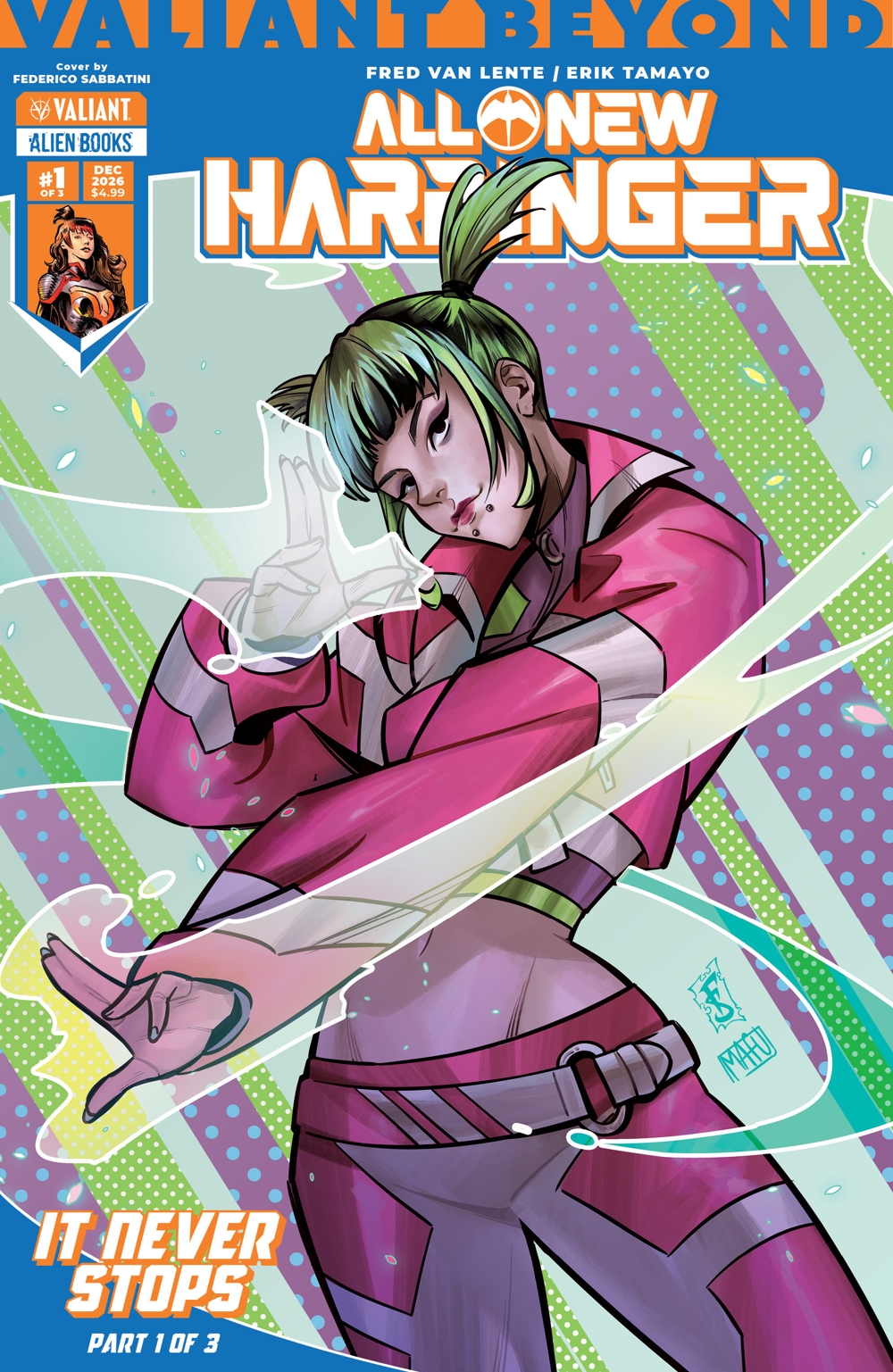 Valiant Beyond All-New Harbinger #4 (It Never Stops #1)(Cover B Federico Sabbatini)